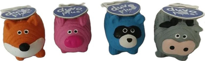 Lodër për qen Duvo+ Animals with stripes, 11x6 cm, plastike, e verdhë