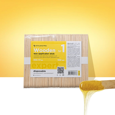 Shkop për aplikimin e dyllit STALEKS Wooden Wax Applicator Stick 150 x 17 mm
