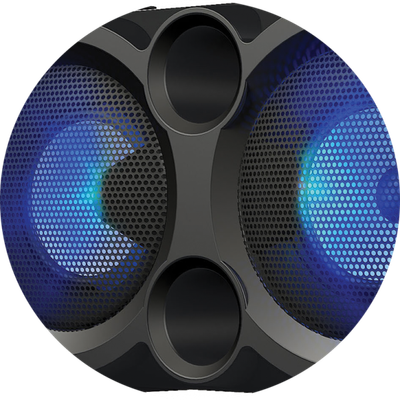Kutinë zëri Bluetooth Rebeltec SoundBox 460, me drita RGB, hyrje mikrofoni, e zezë