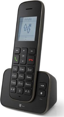 Фиксен телефон Telekom Sinus PA 207 plus 1, со кабел и безжичен, црн
