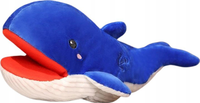 Kukull dore Lean Toys Balena, 30 cm, blu