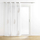 Perde Douceur d’Intérieur PALMEOR, 140 x 240 cm, me unaza, e bardhë