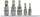 Set çelësa bit spline Yato YT-04360, 1/4" 3/8", M5-M12, metalik