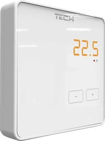 Termostat wireless për dhomë Tech R-8Z, me ekran LED, i bardhë