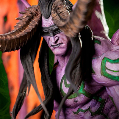 Figurë koleksionare Blizzard World of Warcraft Illidan, 61cm, polyresin, shumëngjyrëshe