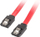 Kabllo SATA Lanberg, 0.5 m, SATA III, e kuqe