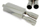 Tub i shkarkimit TurboWorks 2x76mm, hyrje 63.5mm, inoks, argjent