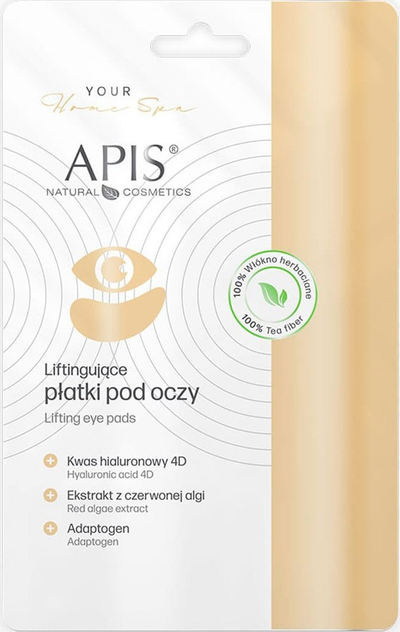 Maskë për sy Apis Home Spa, lifting, acid hialuronik, 1 palë