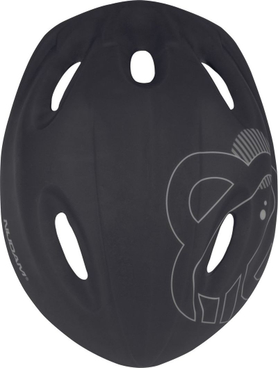 Helmetë biçiklete dhe patinash Nijdam Dark Storm, 52-56 cm, rregullueshme, e zezë mat