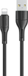 Kabllo USB Usams SJ500USB01, USB A në Lightning, 1 m, e zezë