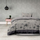 Set mbulesash krevati AmeliaHome Stardust, 155 x 220 cm, mikrofibër, gri antracit