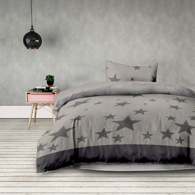 Set mbulesash krevati AmeliaHome Stardust, 155 x 220 cm, mikrofibër, gri antracit