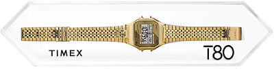 Orë digjitale për meshkuj Timex T-80 TW2R79200, e artë