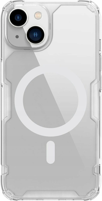Kollë telefoni Nillkin Nature Pro Magnetic për iPhone 14 Plus, përputhet me MagSafe, transparente