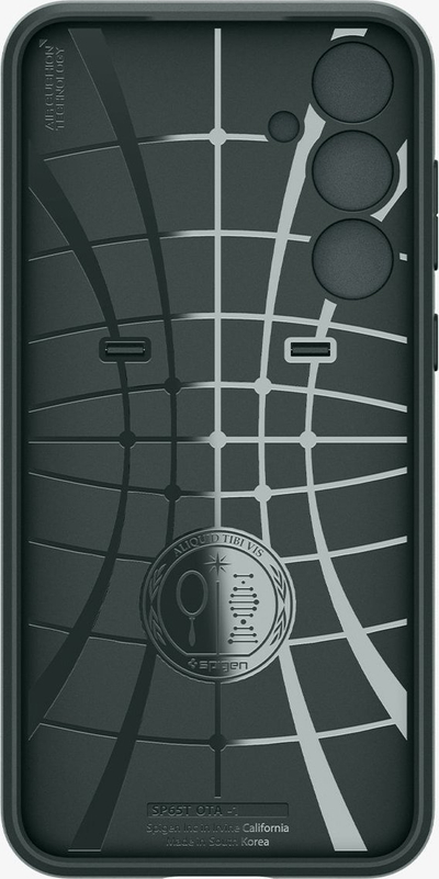 Mbrojtëse telefoni Spigen Optik Armor për Samsung Galaxy A55, me kapak kamere, jeshile Abyss