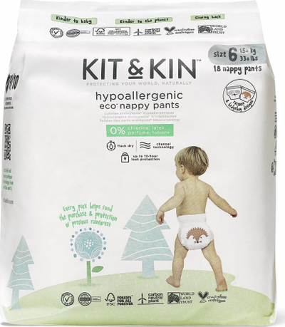 Пелени за тренинг Kit &amp; Kin Pull Ups, големина 6 XL, 18 парчиња