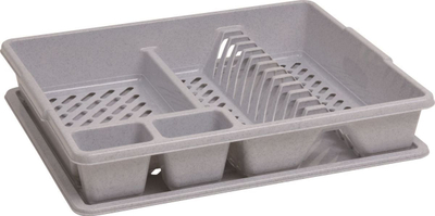 Tharëse enësh Curver Dish Dryer me tabaka, gri
