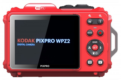 Fotoaparat digjital Kodak WPZ2, rezistent ndaj ujit, i kuq