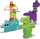 Lodër ndërtuese Mega Bloks Squeak 'n Chomp Dinos, 24 pjesë, sensorike, shumëngjyrëshe
