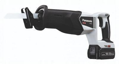 Sharrë reciproke pa kabllo Panasonic, 18V, 5.0Ah Li ion, me 2 bateri