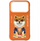Kuti telefoni Nimmy Glasses Cool Dog për iPhone 17 Pro Max, hardcase, me zinxhir dekorativ, portokalli