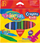Kredha me dy anë me dy maja Colorino PlastiStick, trekëndore plastike, set me 12 ngjyra