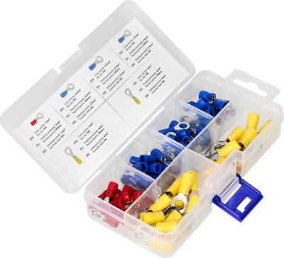 Set terminale unazore Orno OR-KK-8112, 120 copë, të izoluara, bakër i kallajuar