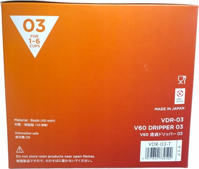 Përgatitës kafeje Hario V60 03, plastik, transparent