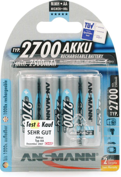 Bateri AA/ R6 Ansmann, 1.2V, 4 copë