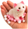 Lodër antistres Squishy Sensory Soft Kitten With Pearls Pompons, 8cm, e bardhë