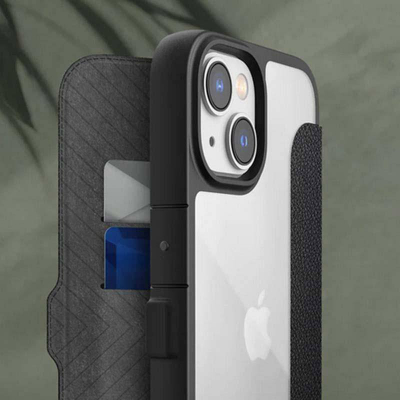 Флип маска X-Doria Raptic Urban Folio, за iPhone 14 Plus, црна