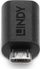 Adapter USB Lindy 41903, USB C në microUSB, i zi