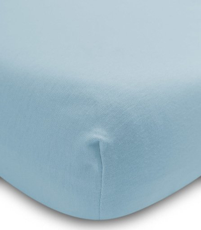 Çarçaf krevati Sensillo Bamboo Sheet, 120x60 cm, prej viskoze bambuje, blu