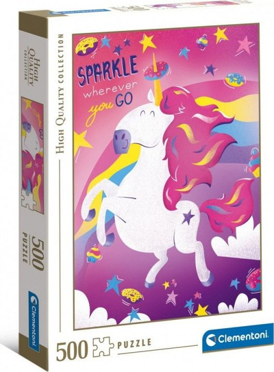 Puzzle Clementoni Fantastic Animals Unicorn, 500 elemente