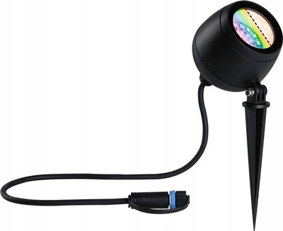 Reflektor tokësor Paulmann Plug & Shine Kikolo, LED RGBW, ZigBee, i zi