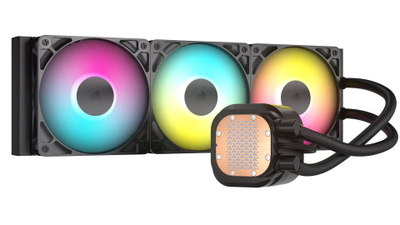 Ftohës uji për procesor CORSAIR NAUTILUS 360 RS ARGB, radiator 360mm, me 3 ventilatorë ARGB, i zi
