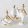 Figurinë zbukuruese Boltze Woman Yoga, 22 cm, polyresin, bezhë edhe e bardhë mat