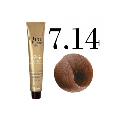 Ngjyrë për flokë Fanola Oro Therapy 7/14, 100 ml