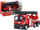 Lodër kamion zjarrfikës Leantoys Fire Truck, shkallë teleskopike, 1:32, i kuq