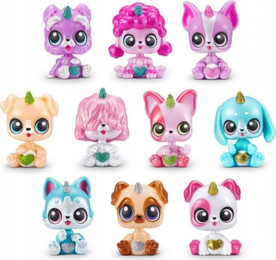 Lodër surprizë Zuru Rainbocorns Pocket Puppycorn, Series 1, 5 surpriza, shumëngjyrëshe
