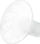 Funnel për pompë gjiri Neno, 24 mm, silikon, i tejdukshëm