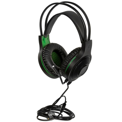 Kufje stereo Esperanza Thunderbird EGH430, me mikrofon, kabllo 2m, zi jeshile