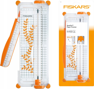 Prerëse letre Fiskars SureCut, format A4 A3, plastikë, portokalli