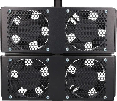 Njesi ftohjeje Extralink 4 Way Fan Unit EX.8673, 4 ventilatorë, kabllo 2 m me prizë EU, e zezë