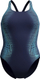 Rrobë banje njëpjesëshe Speedo Laneback, rezistente nga klori, thahet shpejt, blu