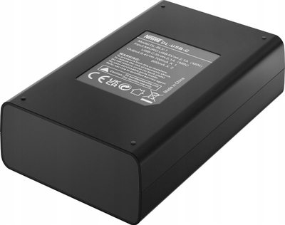 Karikues dyfishtë Newell DL USB C për bateri BLX 1, ekran statusi, i zi