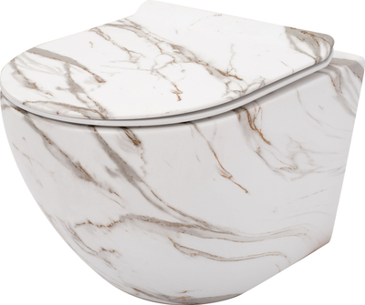 WC e varur Misa Carlos Slim Rimless, qeramikë sanitare, lava matt
