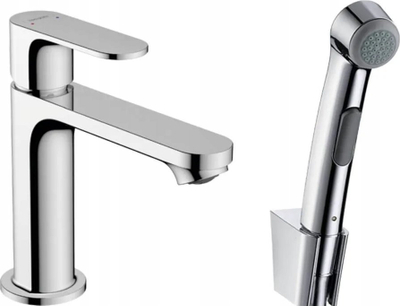 Rubinet lavamani Hansgrohe Rebris S 72215000, me dush bide, krom