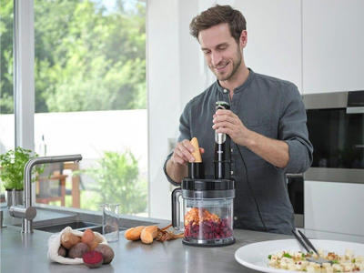 Blender dore Braun MultiQuick 9 MQ 9195XLI, 1200W, enë 2L, i zi inoks