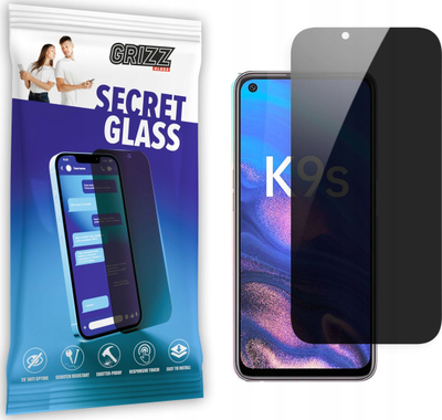 Xham privatësie Grizz SecretGlass për Oppo K9s, i fortë ndaj gërvishtjeve, pamje shumë e kthjellët
